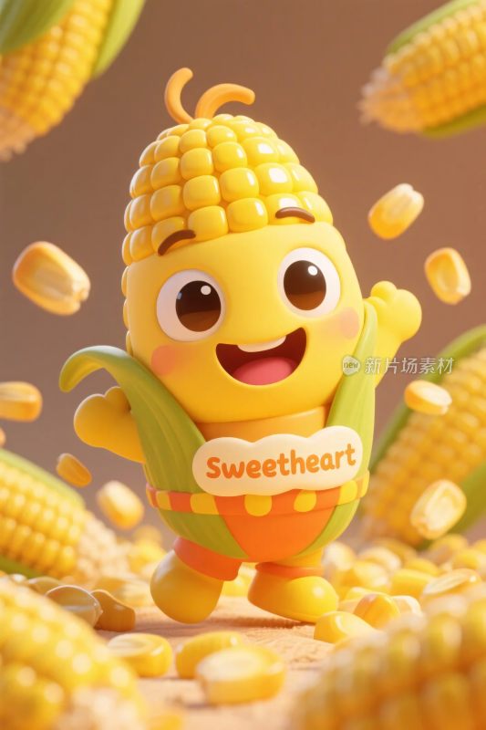 创意玉米卡通形象