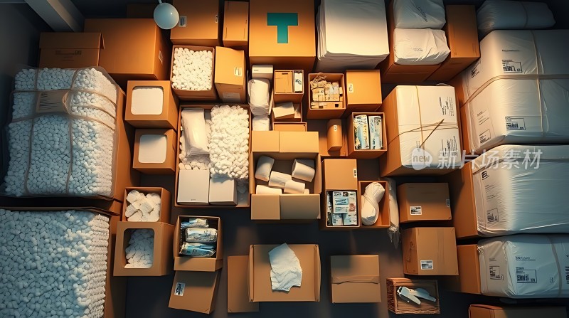 仓库里的医疗物资储备充足