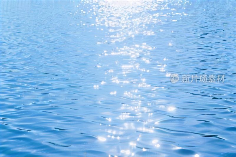 蓝色水波光影背景