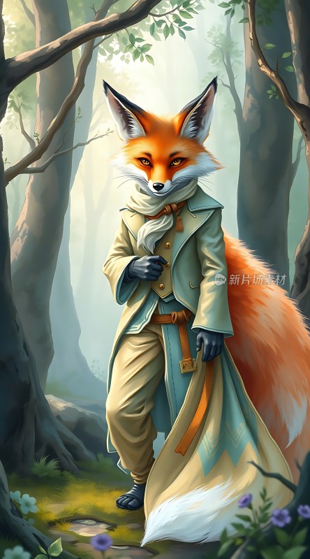 森林中的狐狸绅士
