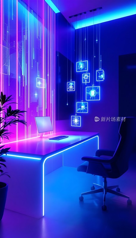 科技感办公室未来主义风格