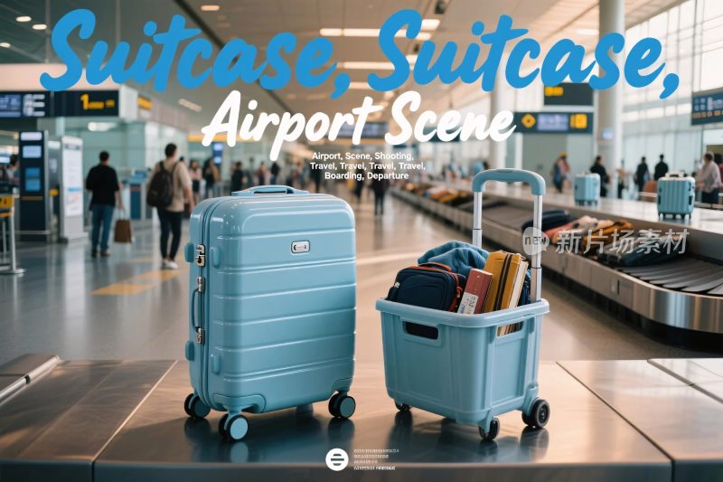 机场行李传送带场景