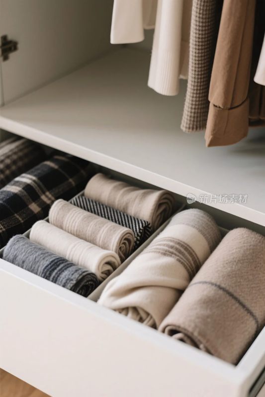 衣柜衣物整齐收纳