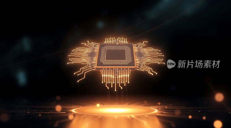 新片场素材芯片科技感