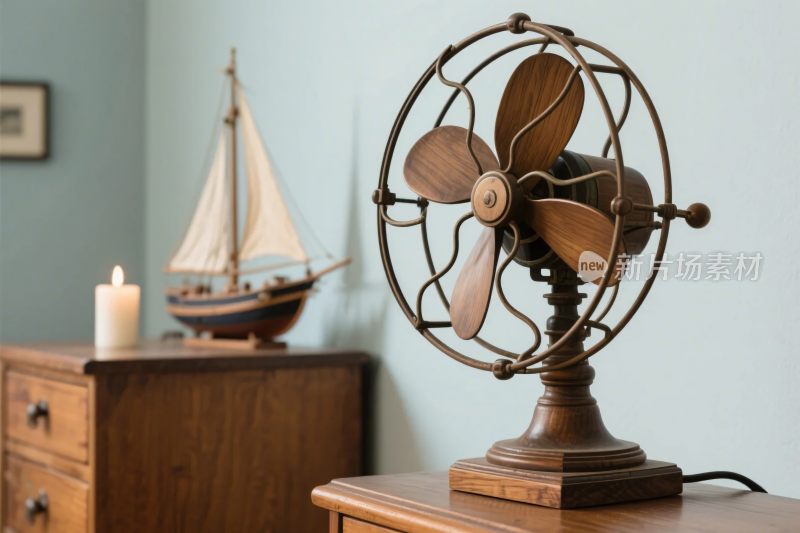 复古室内老式电风扇