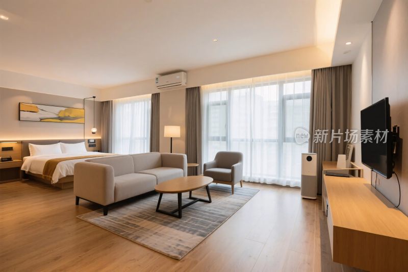 酒店客房室内场景