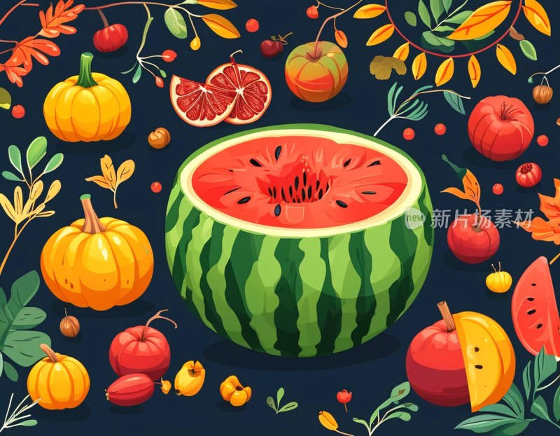 感恩节西瓜图标