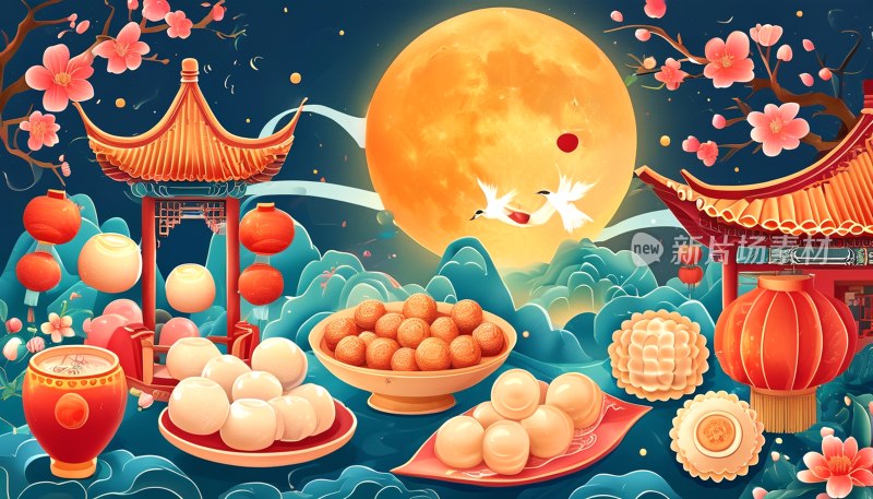 中国风元宵节海报