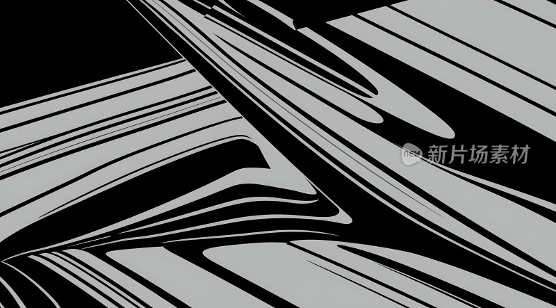 黑白交织的艺术线条