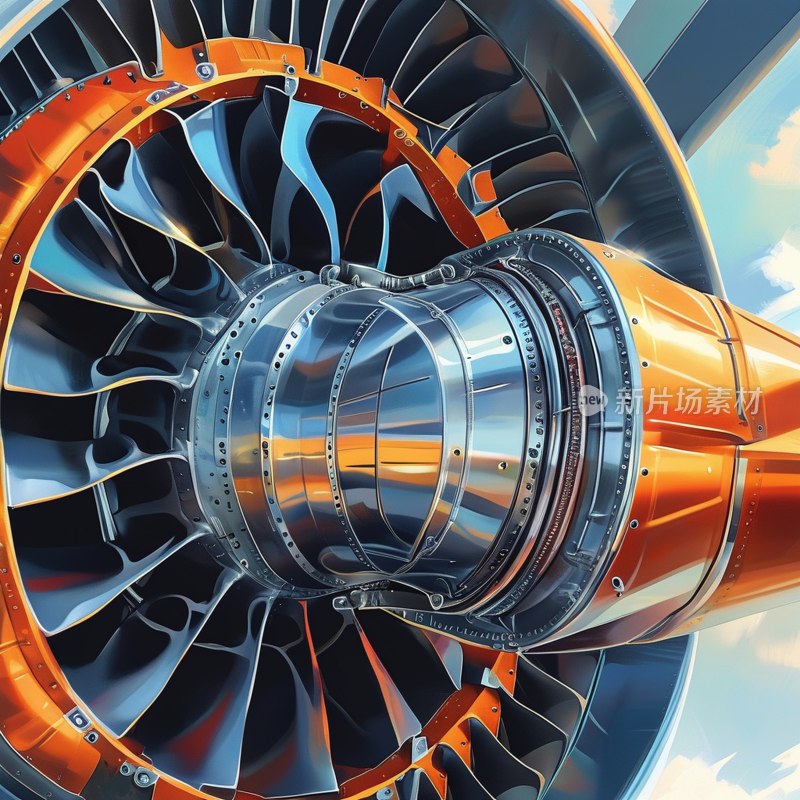 涡轮结构特写