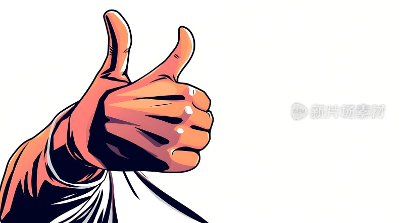 点赞手势传递积极信号！