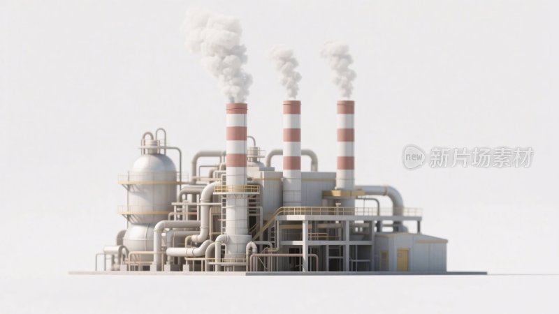 工业厂区烟囱设施