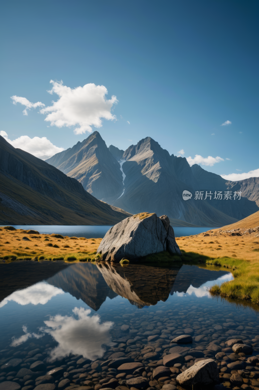 一座山脉高清风景摄影图片