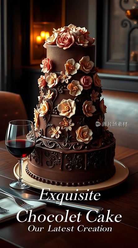 精美巧克力蛋糕最新创作