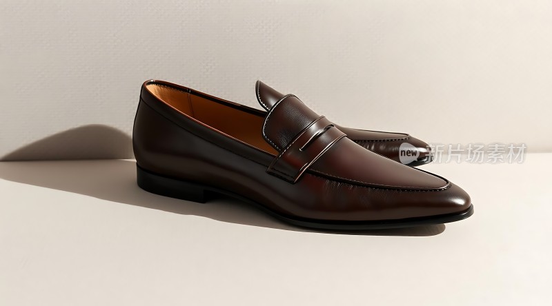 黑色皮鞋简约时尚质感十足