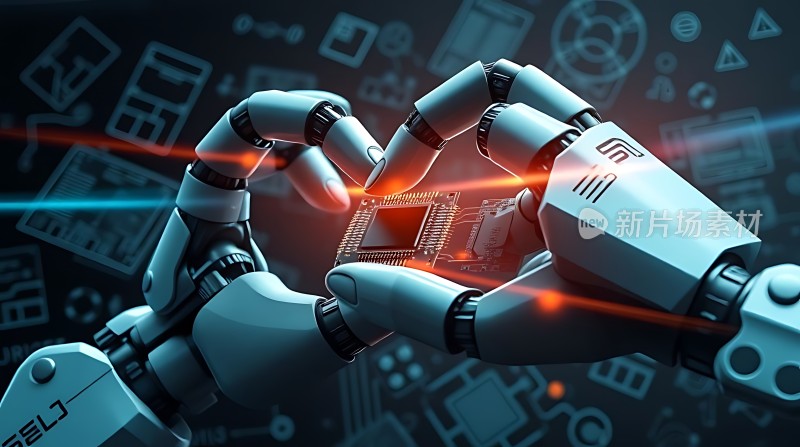 机器人精准操作芯片展现科技魅力