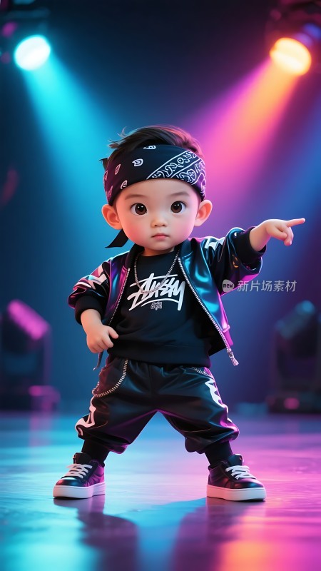 舞台上的酷炫小舞者