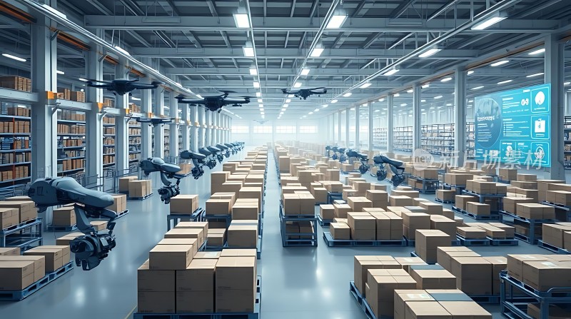 智能仓库机器人与无人机协同作业