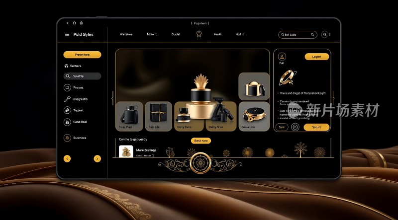 新片场素材豪华时尚界面设计