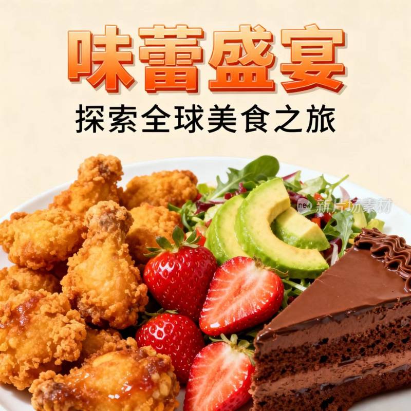 美食 海报 宣传图 广告素材 餐饮