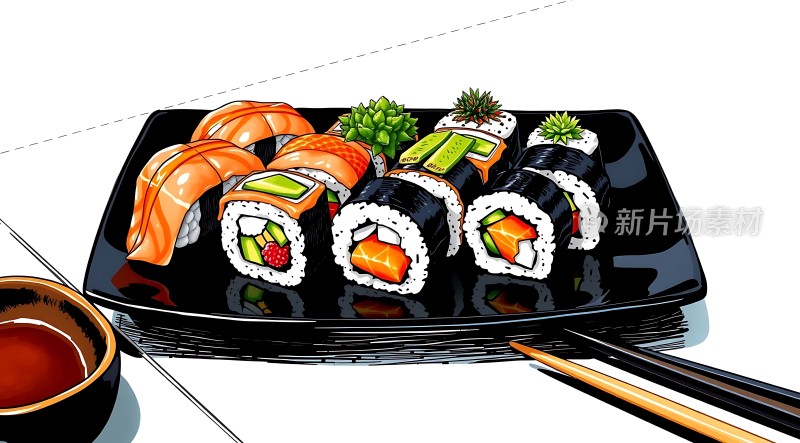 寿司盛宴美味呈现