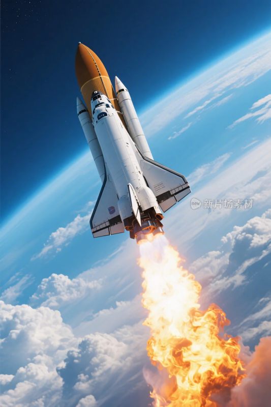 火箭发射升空画面