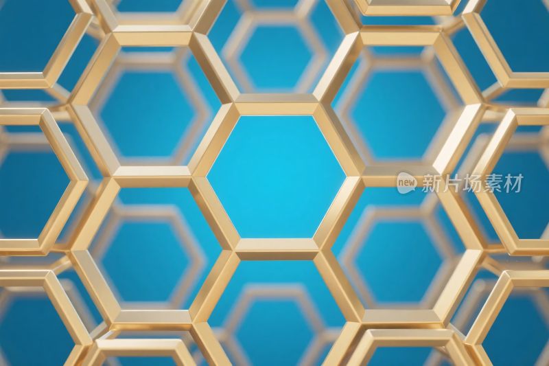 六边形立体网格图案