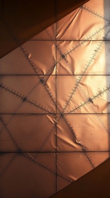 阳光下的金属网格