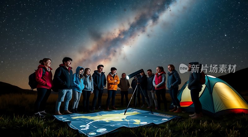观星夜话探索宇宙奥秘