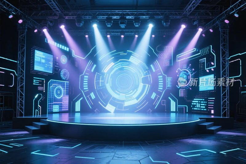 科技感舞台场景