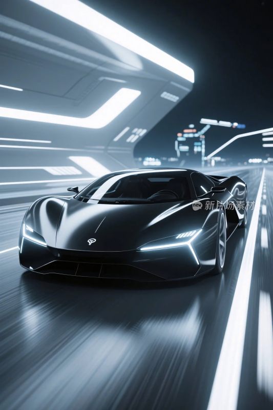 未来科技跑车场景