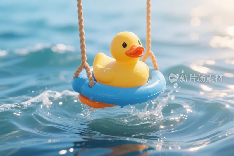 小黄鸭水上玩具摆