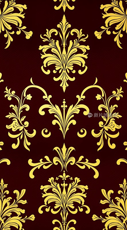 金色花纹背景图案
