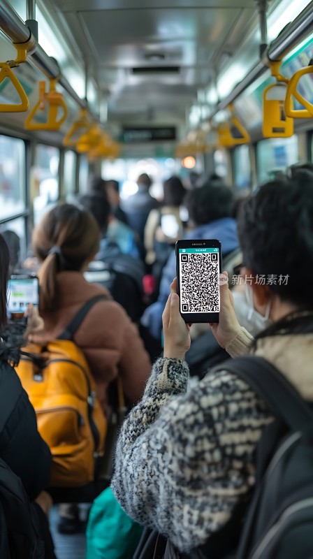 公交车上扫码乘车