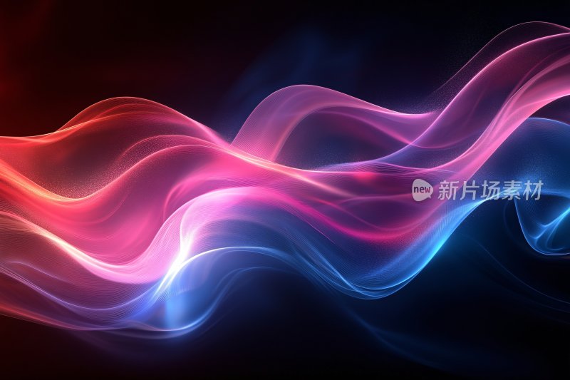 炫彩流动光线背景图