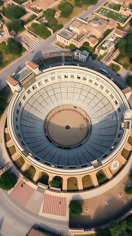 圆形建筑鸟瞰图
