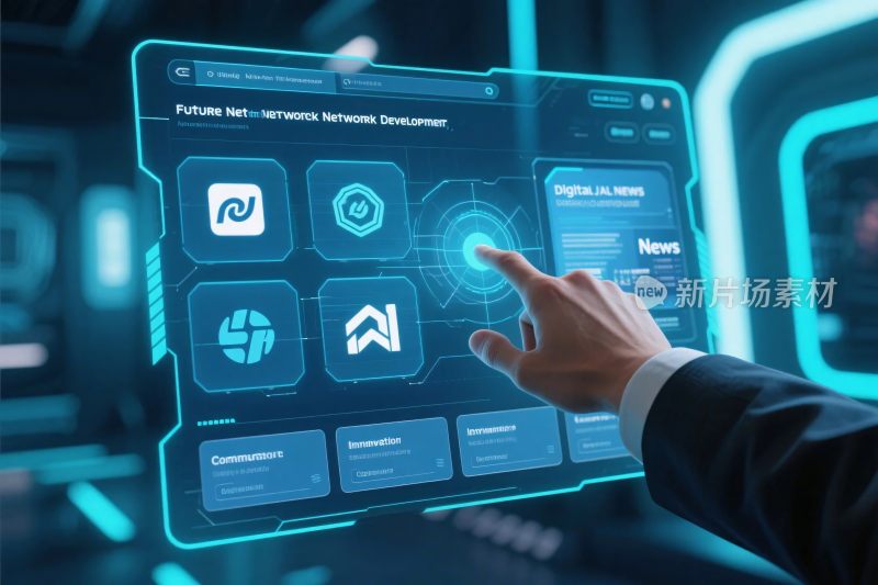 未来科技界面交互场景