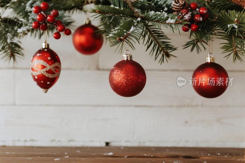 圣诞装饰绿枝挂饰