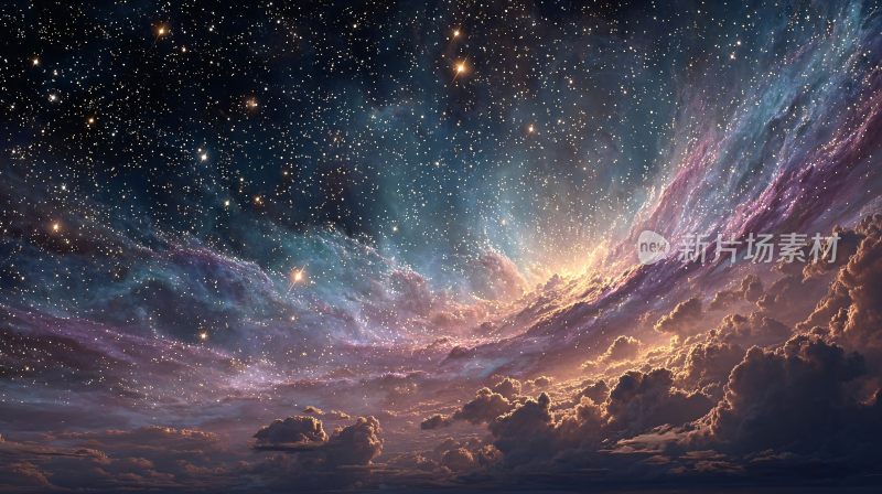 梦幻绚丽的星空宇宙景象