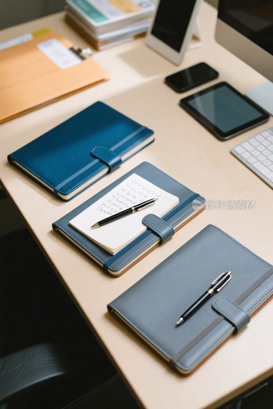 办公桌面静物布置