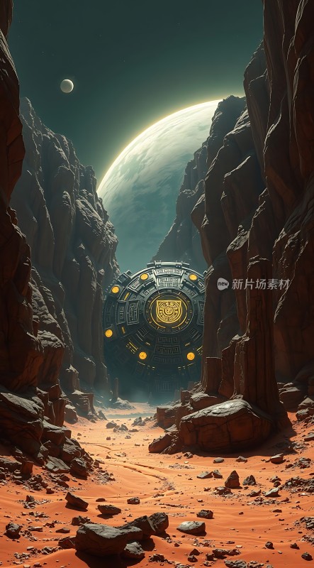 外星飞船降临荒芜星球