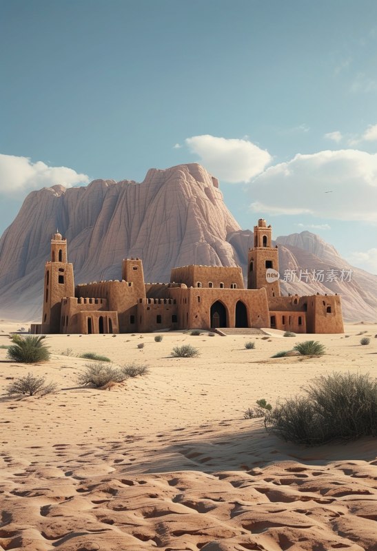 阿布扎比沙漠日落