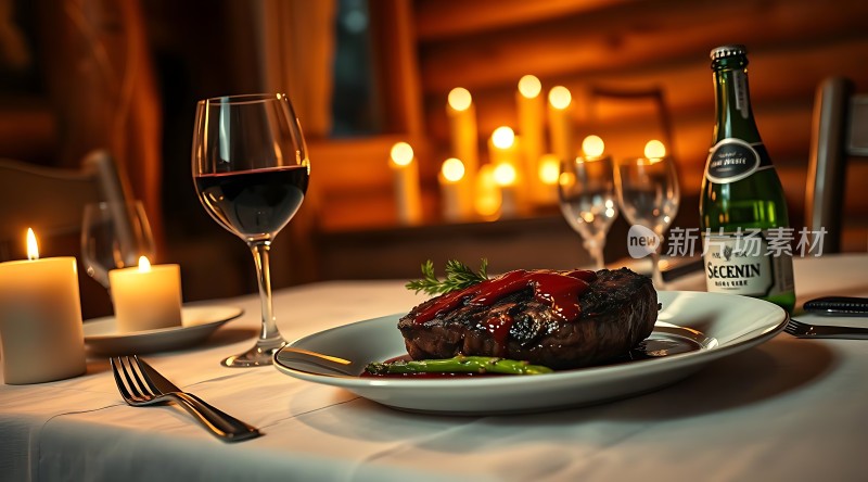 烛光晚餐浪漫时刻
