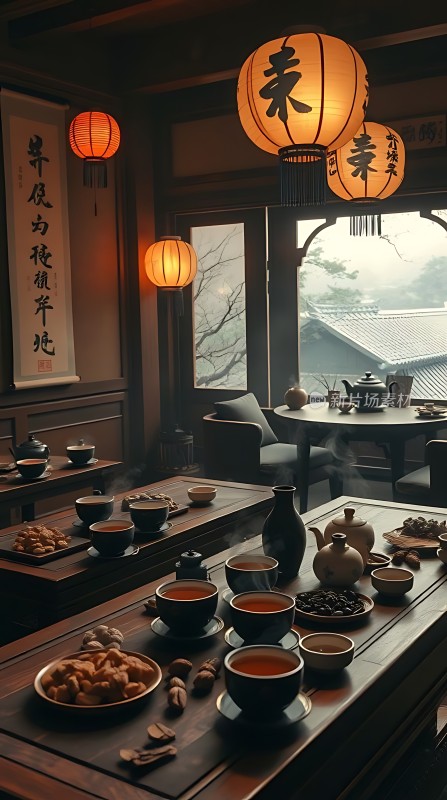 古风茶室雅集