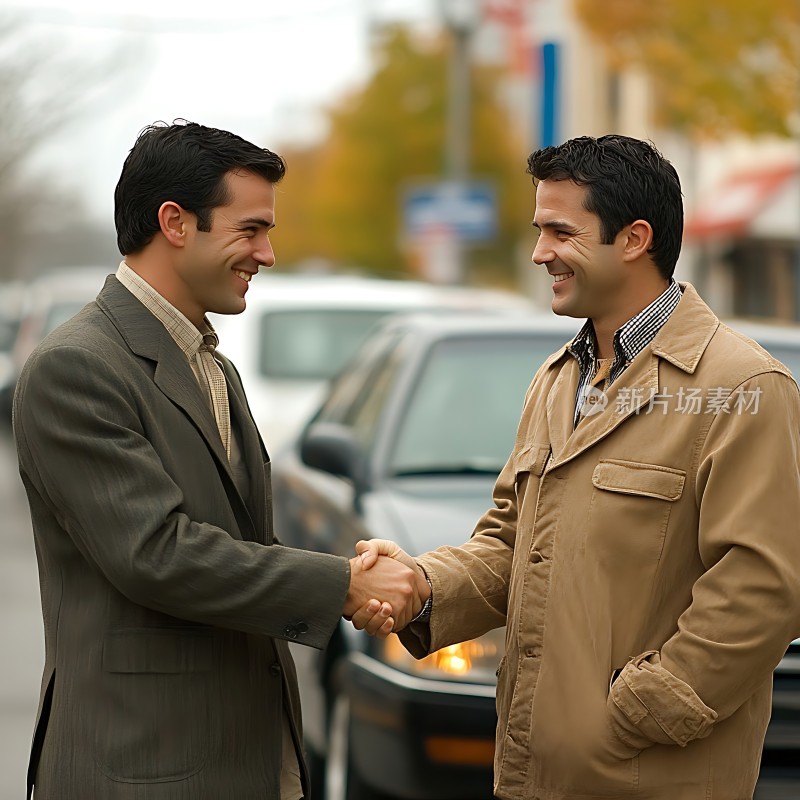 握手成交商业合作成功