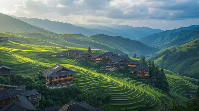 山谷茶园绿色种植生态农业茶叶基地