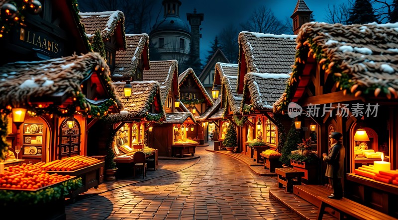 圣诞集市夜市
