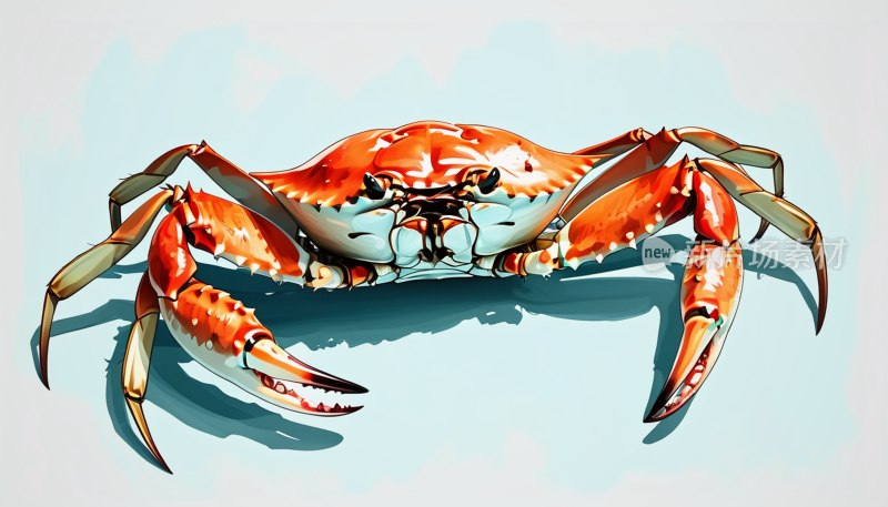 红白螃蟹插图