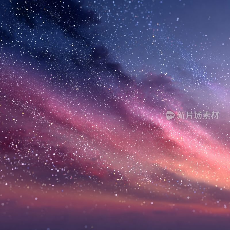 梦幻绚丽的星空景象