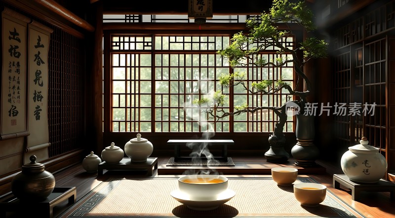 古风茶室雅致静好